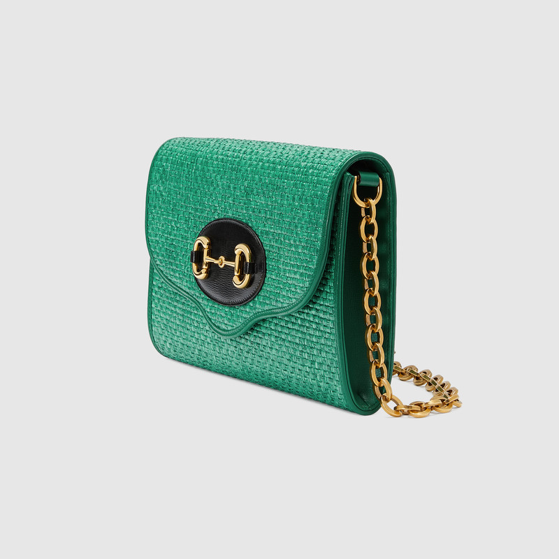 Gucci Horsebit 1955 Small Shoulder Bag 655667 Emerald green